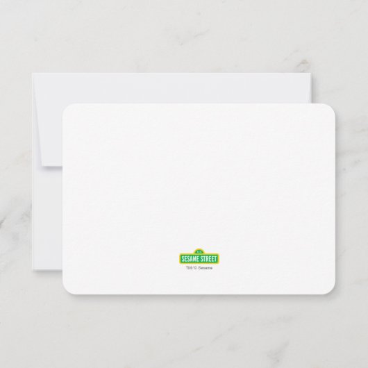 Sesamstraat | Cookie Monster Dank u Kaart (Achterkant)