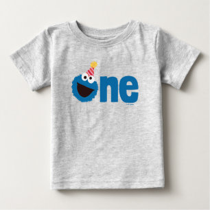 Sesamstraat Cookie Monster Een Eerste Verjaardag