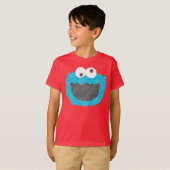 Sesamstraat | Cookie Monster Face T-shirt (Voorkant volledig)