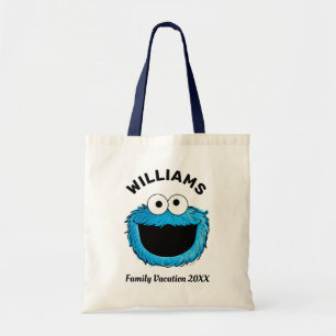 Sesamstraat Cookie Monster Familie Vakantie Tote Bag