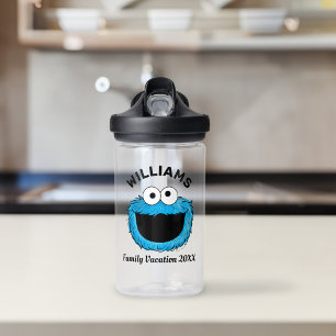Sesamstraat   Cookie Monster Familie Vakantie Waterfles