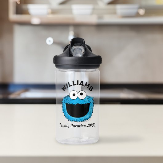 Sesamstraat | Cookie Monster Familie Vakantie Waterfles