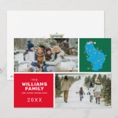 Sesamstraat | Cookie Monster Family Foto Feestdagenkaart (Voorkant / Achterkant)