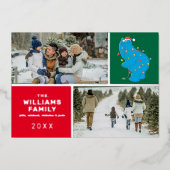 Sesamstraat | Cookie Monster Family Foto Folie Feestdagenkaart (Voorkant)