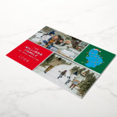 Sesamstraat | Cookie Monster Family Foto Folie Feestdagenkaart (Gedraaid)