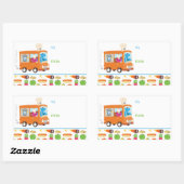 Sesamstraat Cookie Monster Foodie Truck Rechthoekige Sticker (Vel)