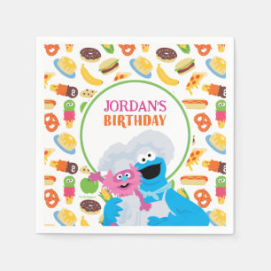 Sesamstraat Cookie Monster Foodie Truck Servet