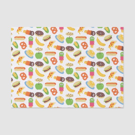 Sesamstraat Cookie Monster Foodie Truck Tissuepapier (Voorkant)