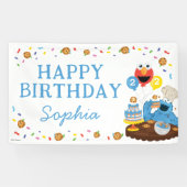 Sesamstraat | Cookie Monster Gelukkige Verjaardag Spandoek (Horizontaal)