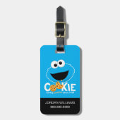 Sesamstraat | Cookie Monster Loving Cookies Bagagelabel (Voorkant verticaal)