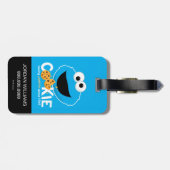 Sesamstraat | Cookie Monster Loving Cookies Bagagelabel (Achterkant horizontaal)