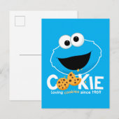 Sesamstraat | Cookie Monster Loving Cookies Briefkaart (Voorkant / Achterkant)