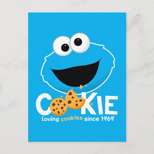 Sesamstraat | Cookie Monster Loving Cookies Briefkaart (Voorkant)