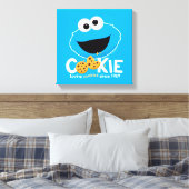 Sesamstraat | Cookie Monster Loving Cookies Canvas Afdruk (Insitu (Slaapkamer))