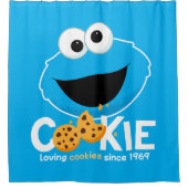 Sesamstraat | Cookie Monster Loving Cookies Douchegordijn (Voorkant)