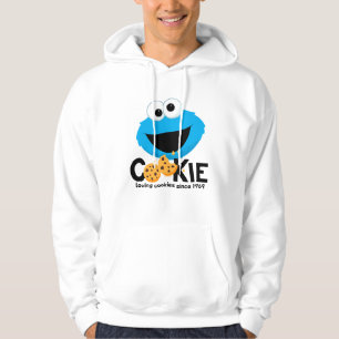 Sesamstraat   Cookie Monster Loving Cookies Hoodie