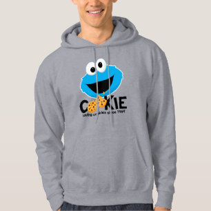 Sesamstraat   Cookie Monster Loving Cookies Hoodie
