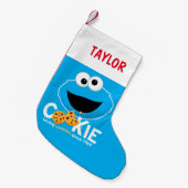 Sesamstraat | Cookie Monster Loving Cookies Kleine Kerstsok (Voorkant (Hangend))