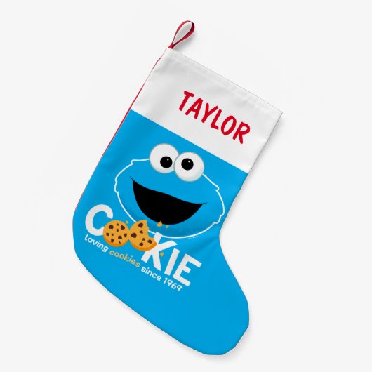 Sesamstraat | Cookie Monster Loving Cookies Kleine Kerstsok (Voorkant (Hangend))