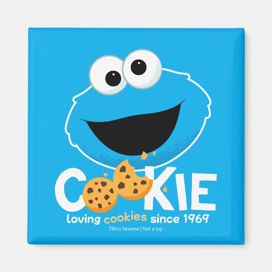 Sesamstraat | Cookie Monster Loving Cookies Magneet (Voorkant)
