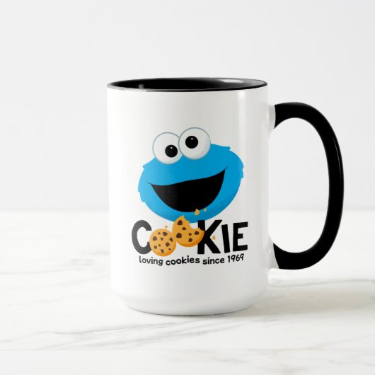 Sesamstraat | Cookie Monster Loving Cookies Mok (Rechts)