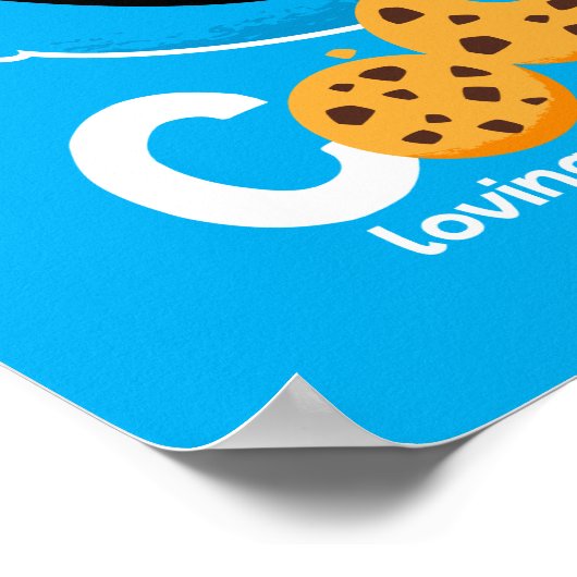 Sesamstraat | Cookie Monster Loving Cookies Poster (Hoek)