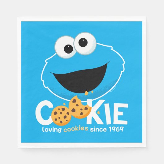 Sesamstraat | Cookie Monster Loving Cookies Servet (Voorkant)