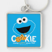 Sesamstraat | Cookie Monster Loving Cookies Sleutelhanger (Voorkant)