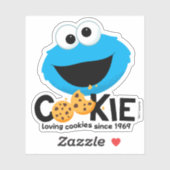 Sesamstraat | Cookie Monster Loving Cookies Sticker (Vel)