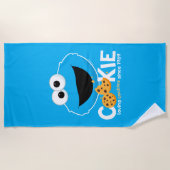 Sesamstraat | Cookie Monster Loving Cookies Strandlaken (Voorkant)