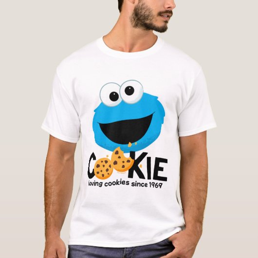 Sesamstraat | Cookie Monster Loving Cookies T-shirt (Voorkant)