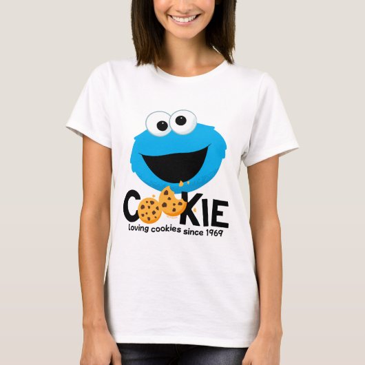 Sesamstraat | Cookie Monster Loving Cookies T-shirt (Voorkant)
