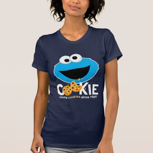 Sesamstraat | Cookie Monster Loving Cookies T-shirt (Voorkant)