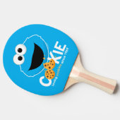 Sesamstraat | Cookie Monster Loving Cookies Tafeltennisbatje (Zijkant)