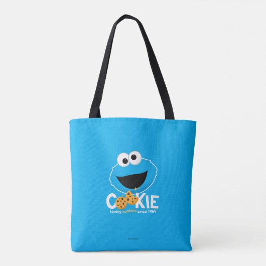 Sesamstraat | Cookie Monster Loving Cookies Tote Bag (Achterkant)