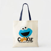 Sesamstraat | Cookie Monster Loving Cookies Tote Bag (Voorkant)