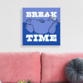 Sesamstraat | Cookie Monster Pauze tijd Canvas Afdruk (Insitu (Woonkamer))