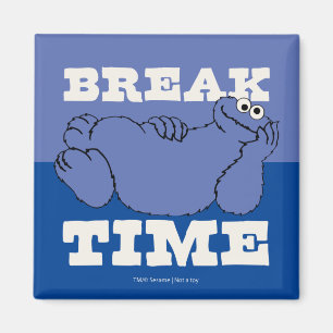 Sesamstraat Cookie Monster Pauze tijd Magneet