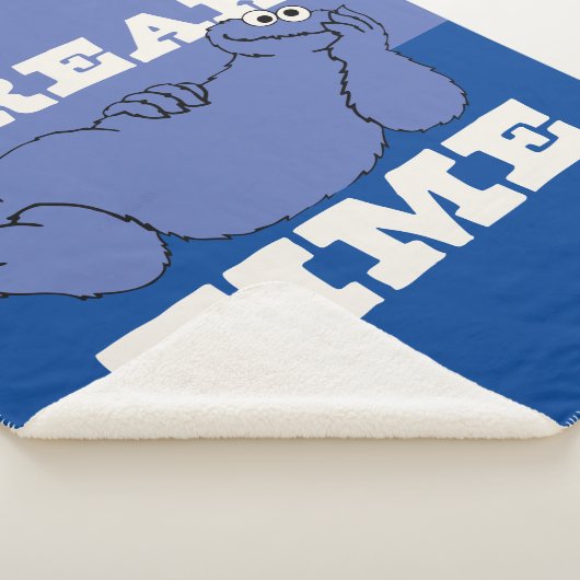 Sesamstraat | Cookie Monster Pauze tijd Sherpa Deken (3/4)