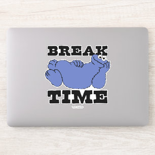 Sesamstraat Cookie Monster Pauze tijd Sticker