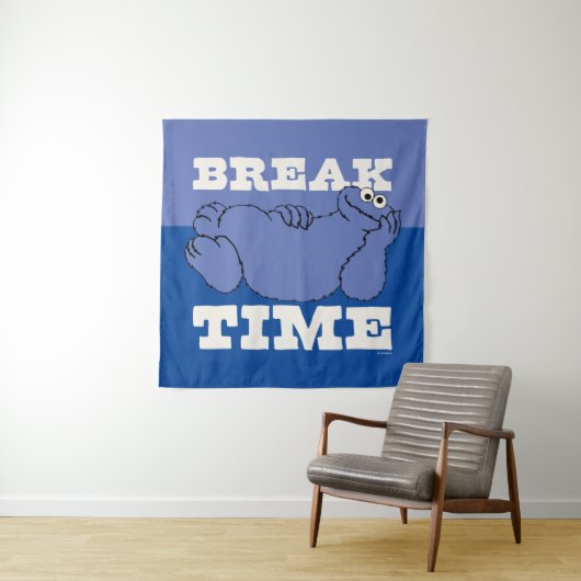 Sesamstraat | Cookie Monster Pauze tijd Wandkleed (In situ)