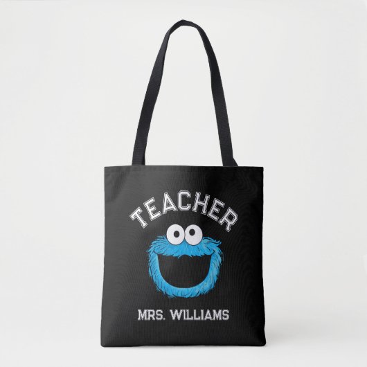 Sesamstraat | Cookie Monster Teacher Tote Bag (Voorkant)