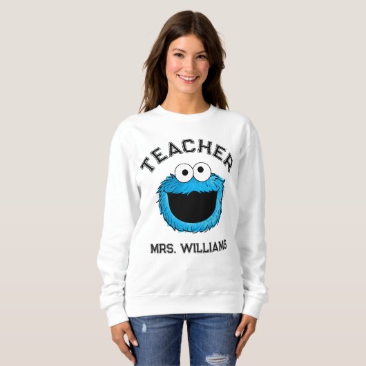 Sesamstraat | Cookie Monster Teacher Trui (Voorkant volledig)