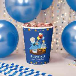 Sesamstraat | Cookie Monster verjaardagstaart Papieren Bekers