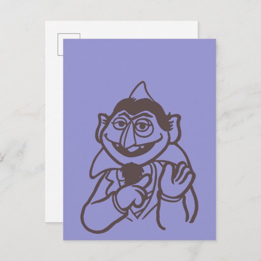Sesamstraat | Count von Count Bright Briefkaart (Voorkant / Achterkant)