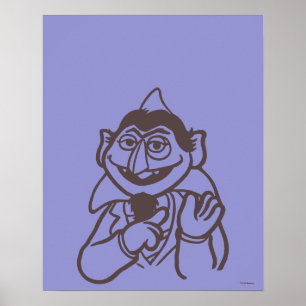 Sesamstraat   Count von Count Bright Poster