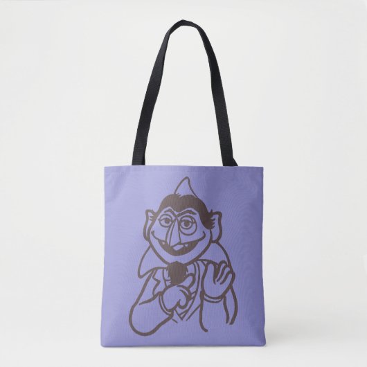 Sesamstraat | Count von Count Bright Tote Bag (Voorkant)