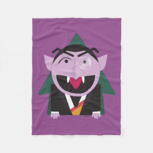 Sesamstraat   Count von Count Illustratie Fleece Deken