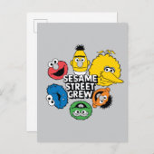 Sesamstraat Crew Briefkaart (Voorkant / Achterkant)