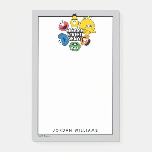 Sesamstraat Crew | Jouw namen toevoegen Post-it® Notes (Voorkant)